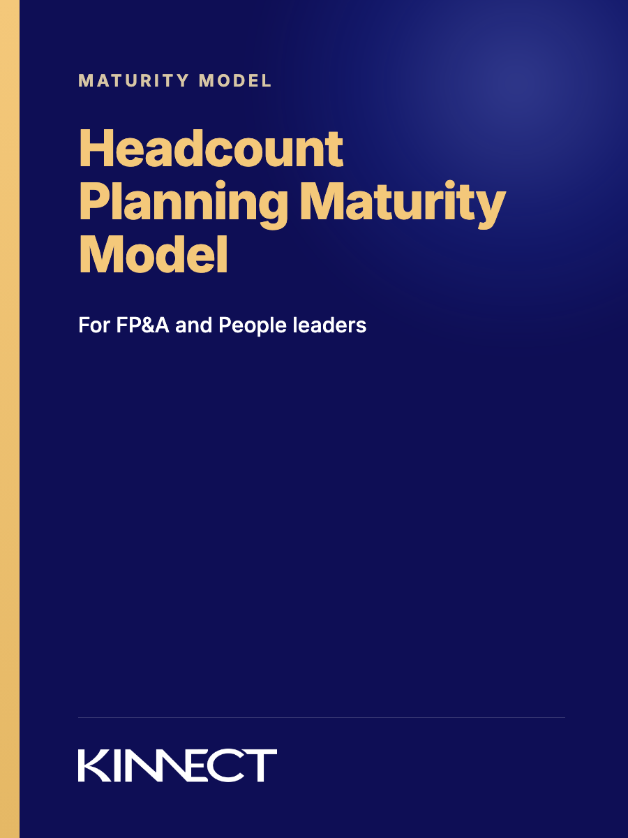 Headcount Planning Maturity Model cover
